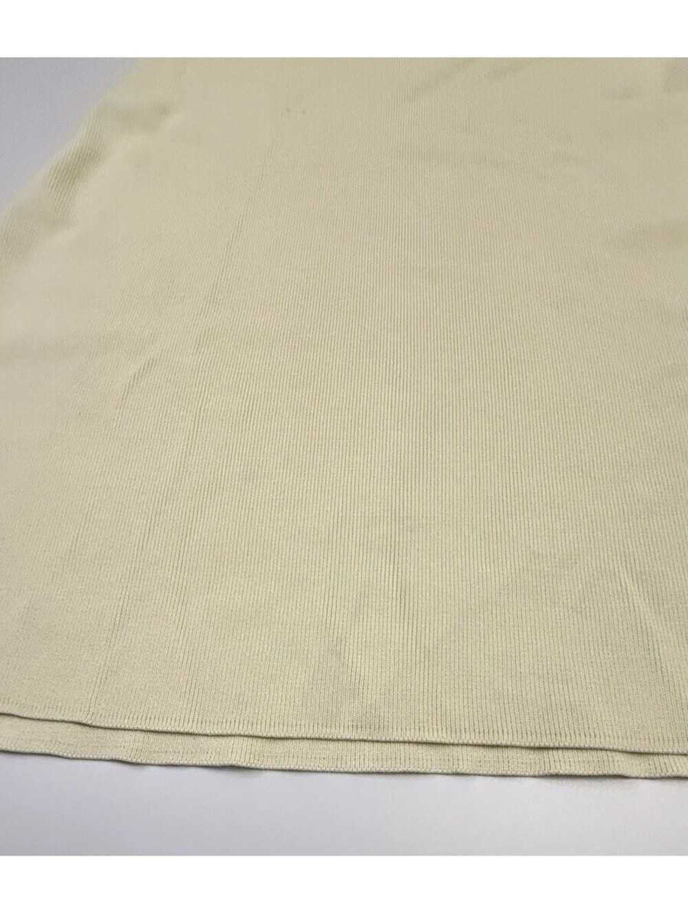 ZARA Beige Knit Square Neck Strappy Sleeveless Midi Slip Dress Women's L - Picture 3 of 16